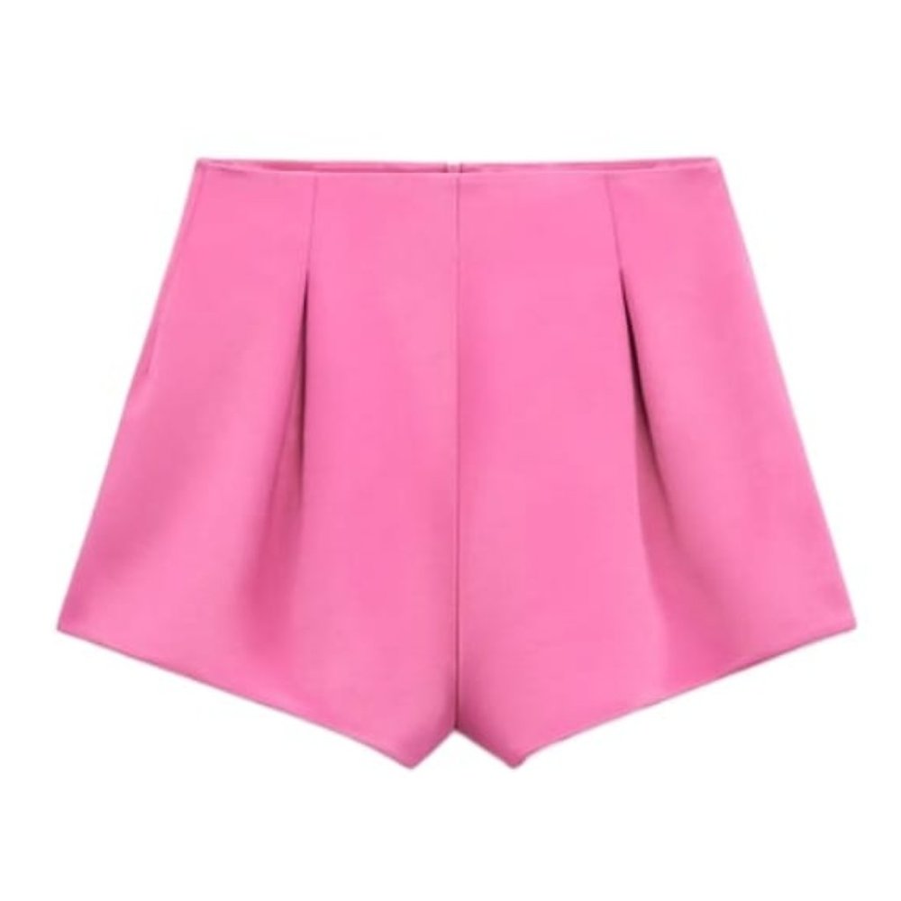 COPY - NEW ZARA SATIN EFFECT BALLOON SHORTS FUCHSIA | 7563/241